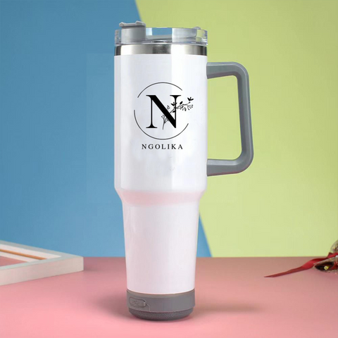 Stainless Steel Tumbler Color White & Grey